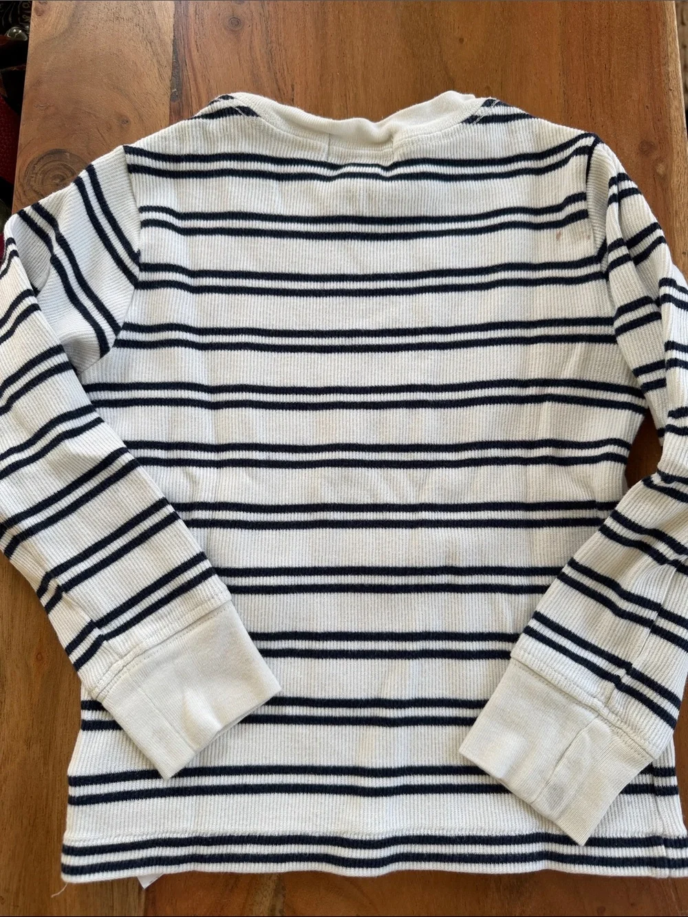 Ralph Lauren Striped Long Sleeve Ribbed Long-Sleeve Shirt